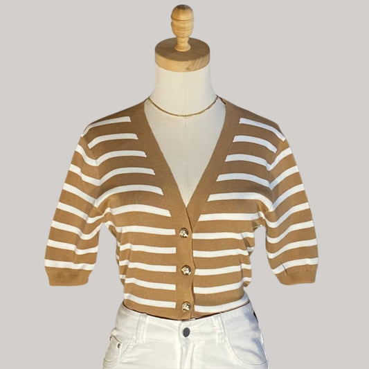 Cleo Knit Top - Brown