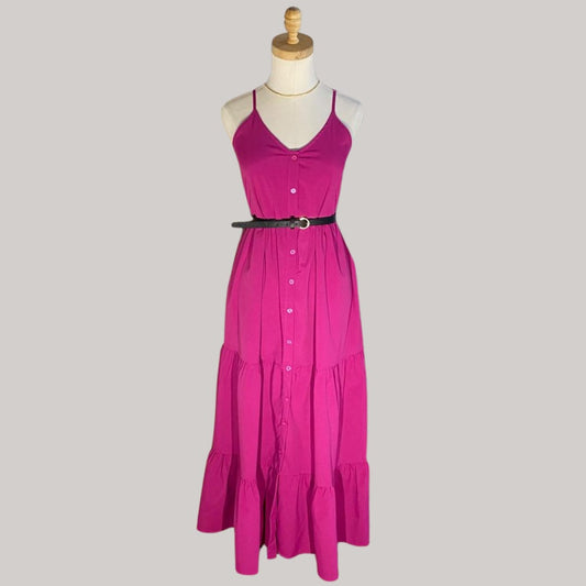 Franja Summer Dress - Raspberry