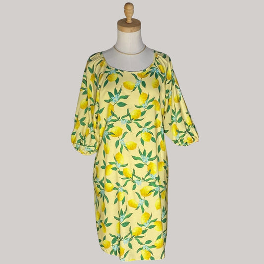 La Limone Italian Dress- Yellow - MADE IN ITALY