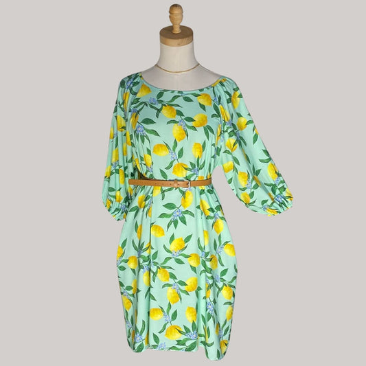La Limone Italian Dress - Green - MADE IN ITALY