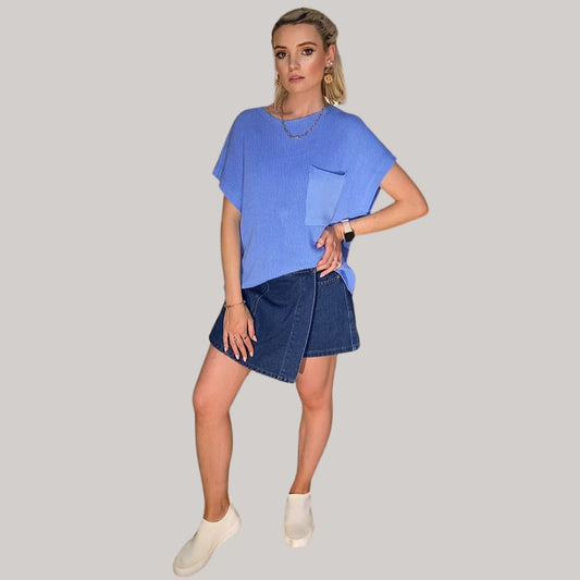 Janet Top - Skye Blue