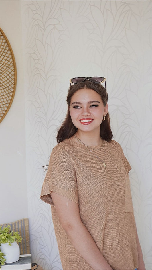 Janet Top - Toffee Brown