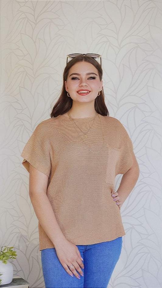 Janet Top - Toffee Brown
