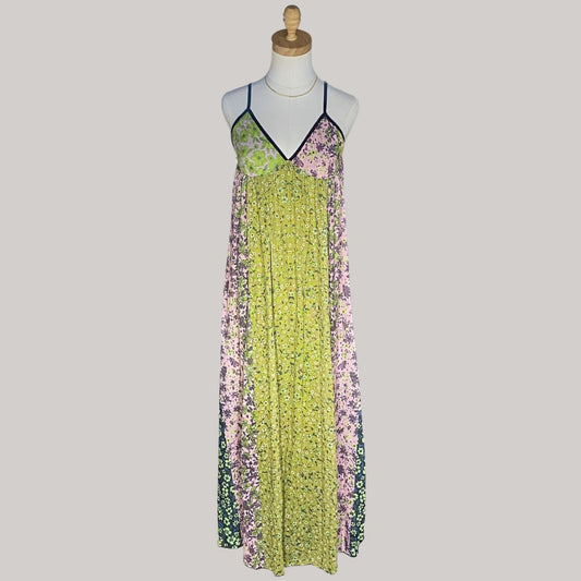 Bloom Boho Dress - Lime green