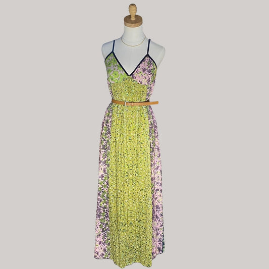 Bloom Boho Dress - Lime green