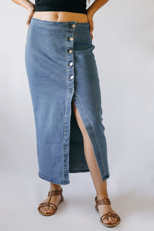 Denim Maxi Skirt