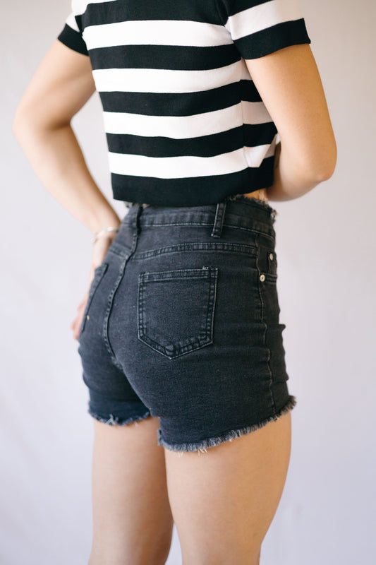 Denim Short - Black