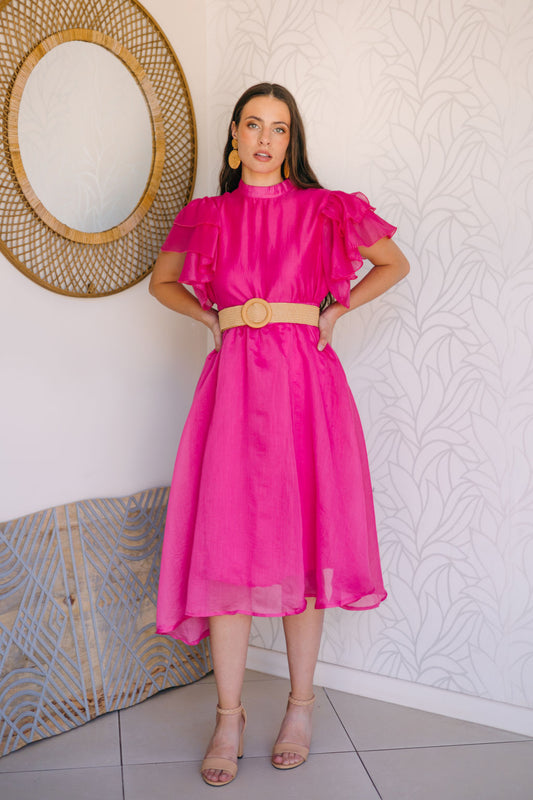 Pink Midi Dress