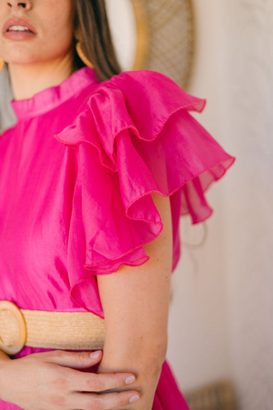 Pink Midi Dress