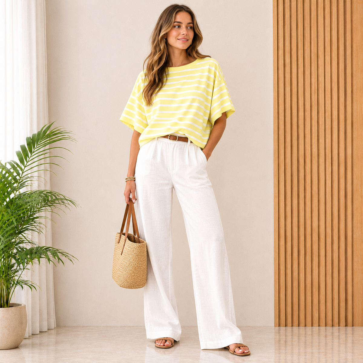 The Everyday Top - Yellow & White