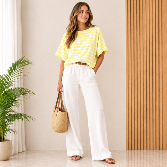 The Everyday Top - Yellow & White