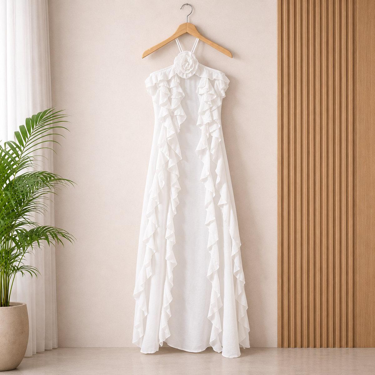 The Rose Affair White Maxi Dress