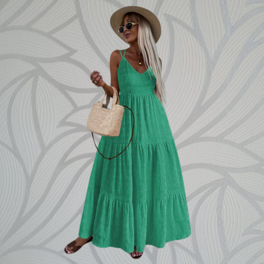 Beach Summer Maxi Dress - Green