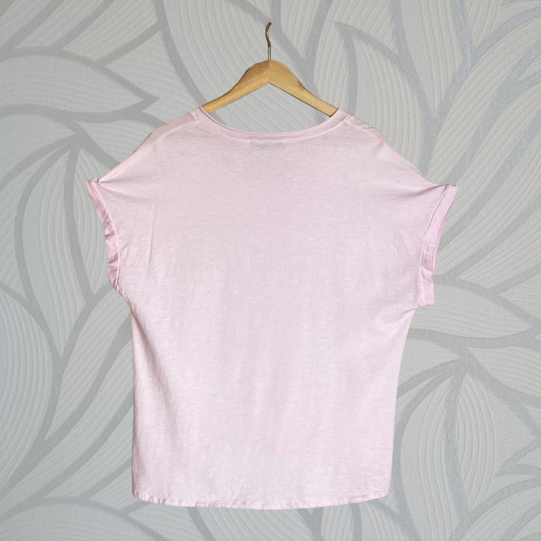 Winona Sequin Pocket Top - PINK