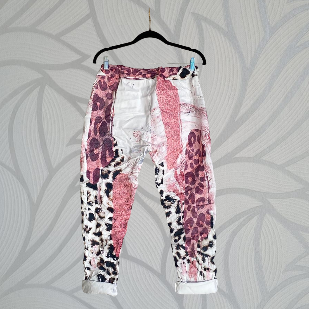 Delphine Foil Pants -  Pink