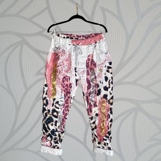 Delphine Foil Pants -  Pink