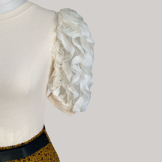 Frill T - Cream