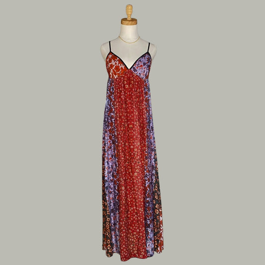 Bloom Boho Dress - Burgundy