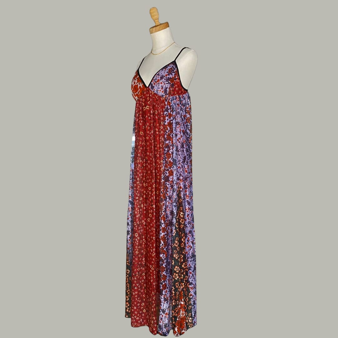 Bloom Boho Dress - Burgundy